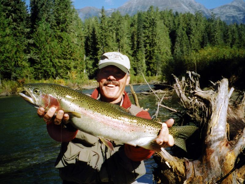 Fishing the Horsefly river for Rainbows British Columbia Canada